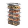 Food Storage Containers, 3.2 Cup 5 Pack, Leak-Proof, BPA Free, Clear Tritan Plastic