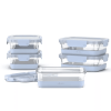 10pc Glass Meal Prep Food Storage Container Set Blue